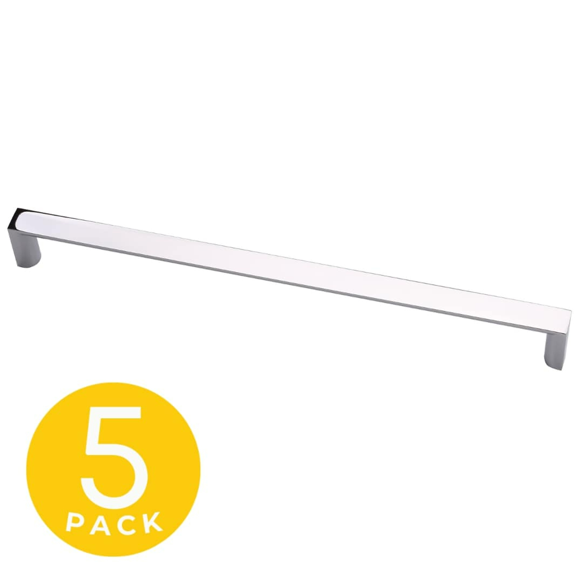 Sapphire Solar Series Cabinet Handle/Pull — 3 3/4in. Center-to-Center, Polished Chrome, 5-Pack, Model# SP2042C96CP5